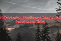 Kata Bijak tentang Pentingnya Mengendalikan Emosi dalam Hidup